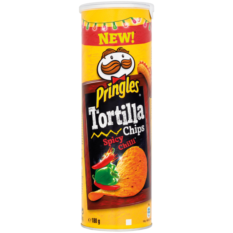 Pringles tortilla chips spicy chilli Pringles tortilla chips spicy chilli