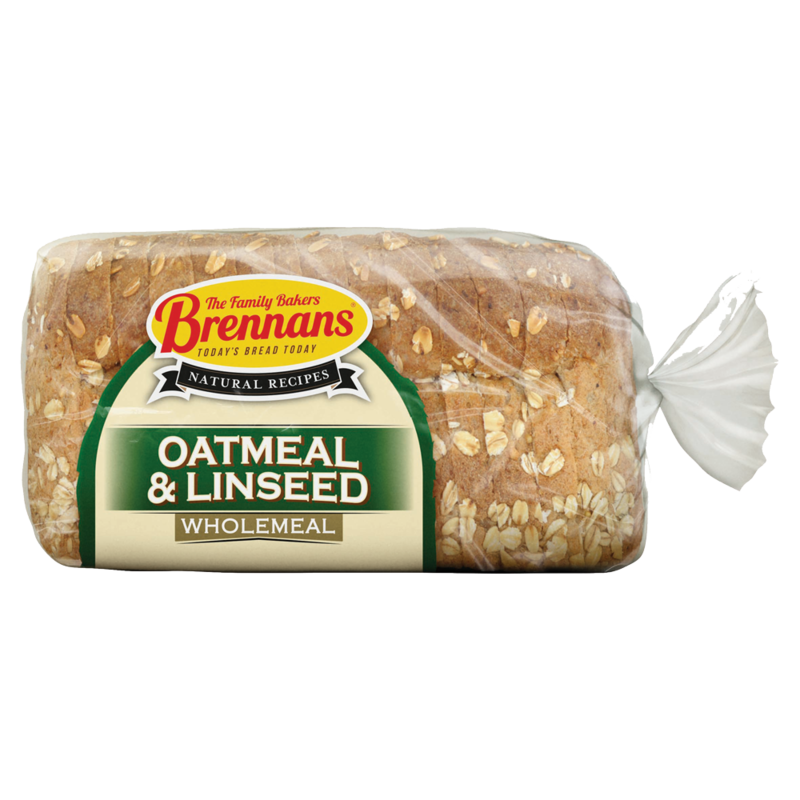 Brennans Natural Recipe Wholemeal with Oatmeal Linseed 500g