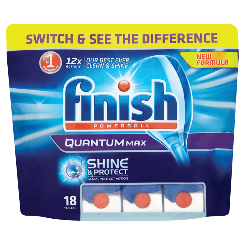 Finish Quantum Max Dishwasher Tablets Original Shine Protect 18 Tablets Finish Quantum Max Dishwasher Tablets Original Shine Protect 18 Tablets