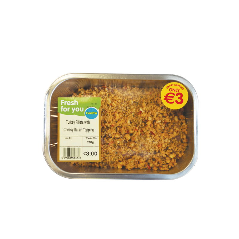 CT Turkey fillets with Cheesy Italian Topping
