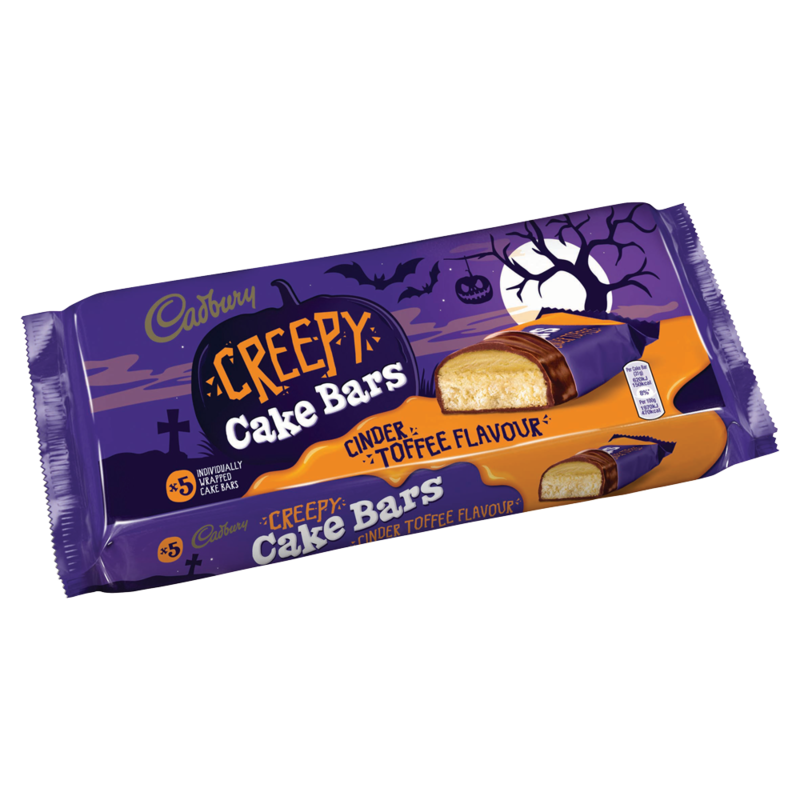 Cadbury 5 Creepy Cake Bars Cinder Toffee Flavour Cadbury 5 Creepy Cake Bars Cinder Toffee Flavour