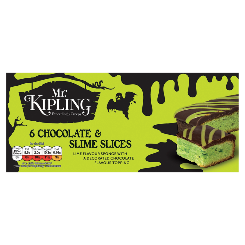 Mr. Kipling Exceedingly Creepy 6 Chocolate Slime Slices Mr. Kipling Exceedingly Creepy 6 Chocolate Slime Slices