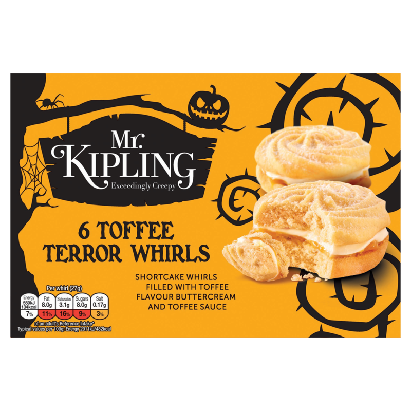 Mr. Kipling Exceedingly Creepy 6 Toffee Terror Whirls