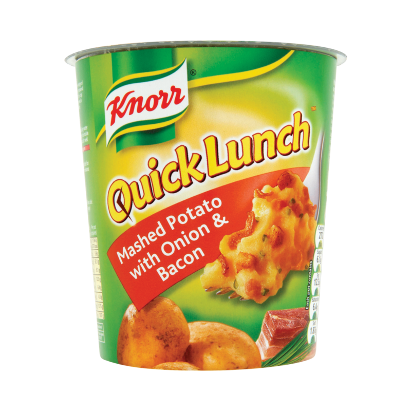 Knorr Quick Lunch Mash Potato with Onion Bacon 62g Knorr Quick Lunch Mash Potato with Onion Bacon 62g