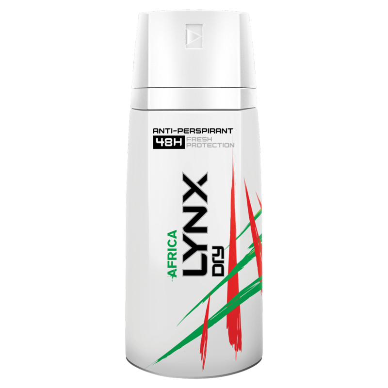 Lynx Dry Africa Aerosol Anti Perspirant Deodorant 150ml