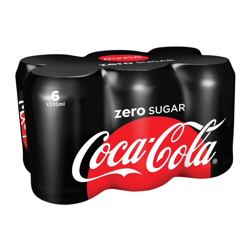 Coke zero 6 can