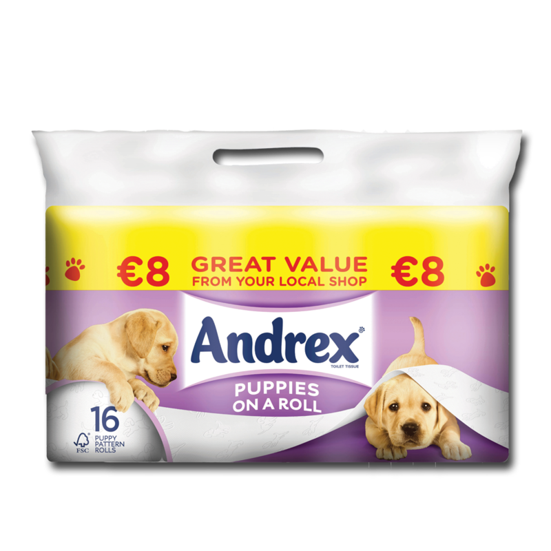 Andrex puupiesOnARoll 16pk