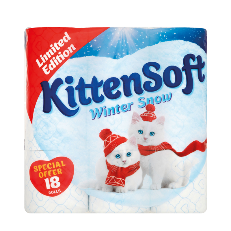 Kittensoft winterSnow 18roll