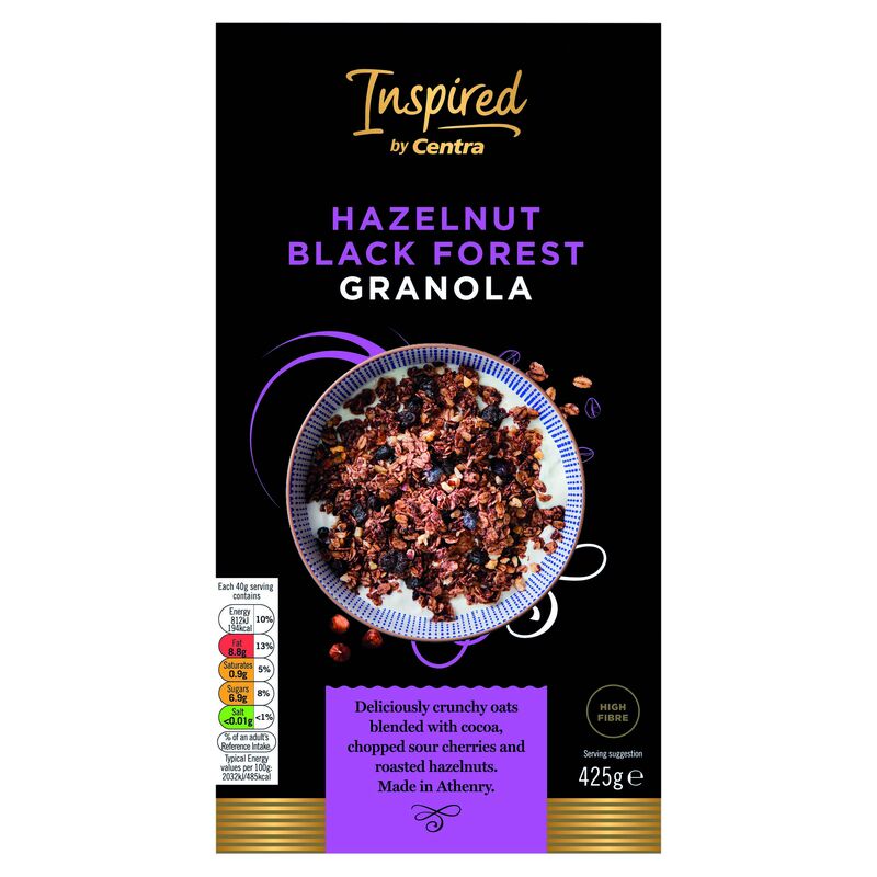 Inspired by Centra Hazelnut Black Forest Granola 425g
