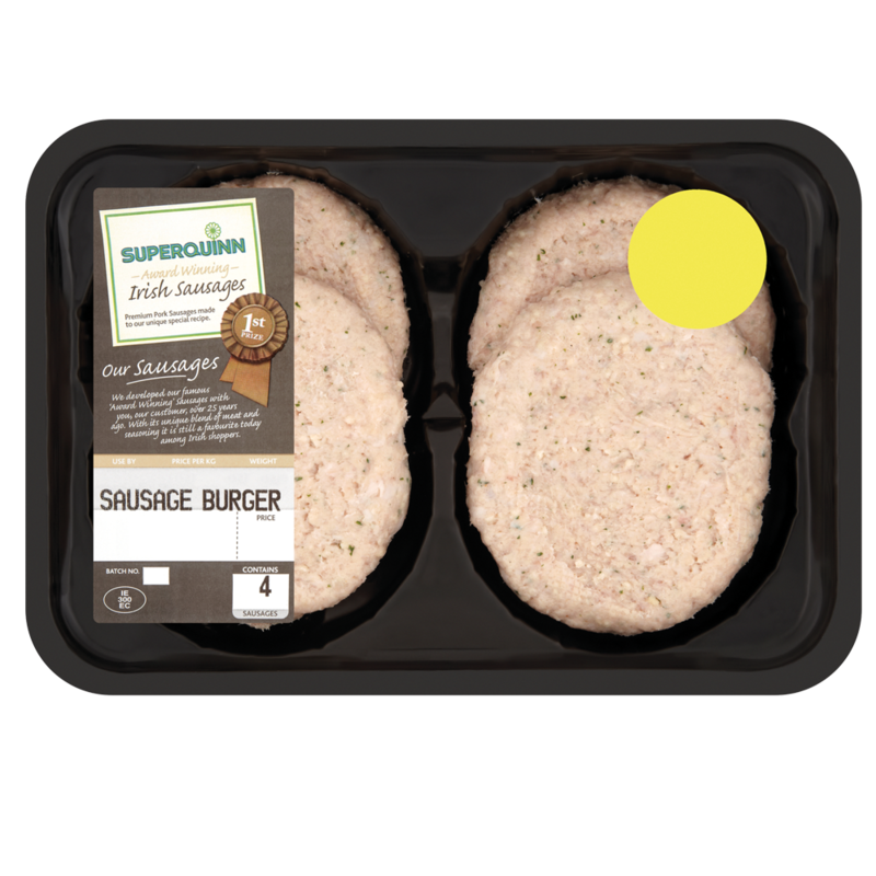 Superquinn Award Winning Irish Sausages Burger 454