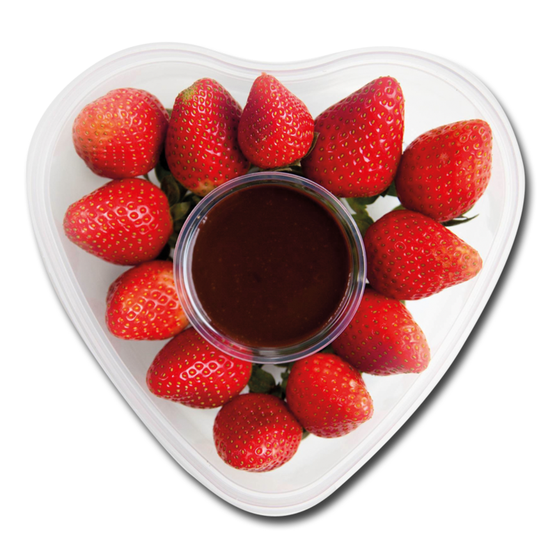 CT valentines strawberryHeartDippingChocolate