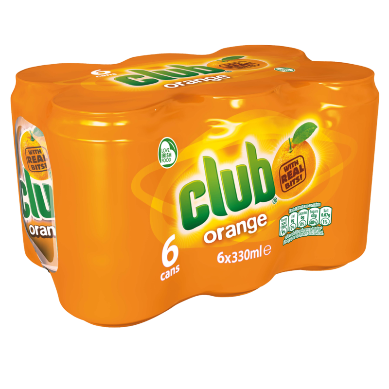 6x330ml Club Orange