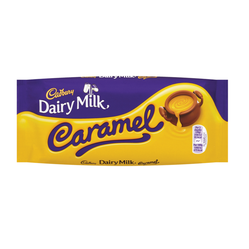Cadbury Dairy Milk Caramel Chocolate Bar 120g Cadbury Dairy Milk Caramel Chocolate Bar 120g