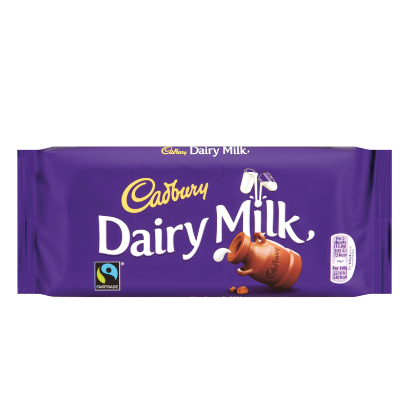 Cadbury Dairy Milk Chocolate Bar 110g Cadbury Dairy Milk Chocolate Bar 110g