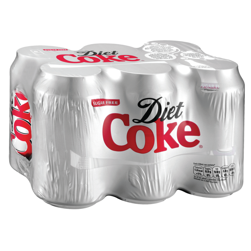 Diet Coke 6 x 330ml Can Multipack