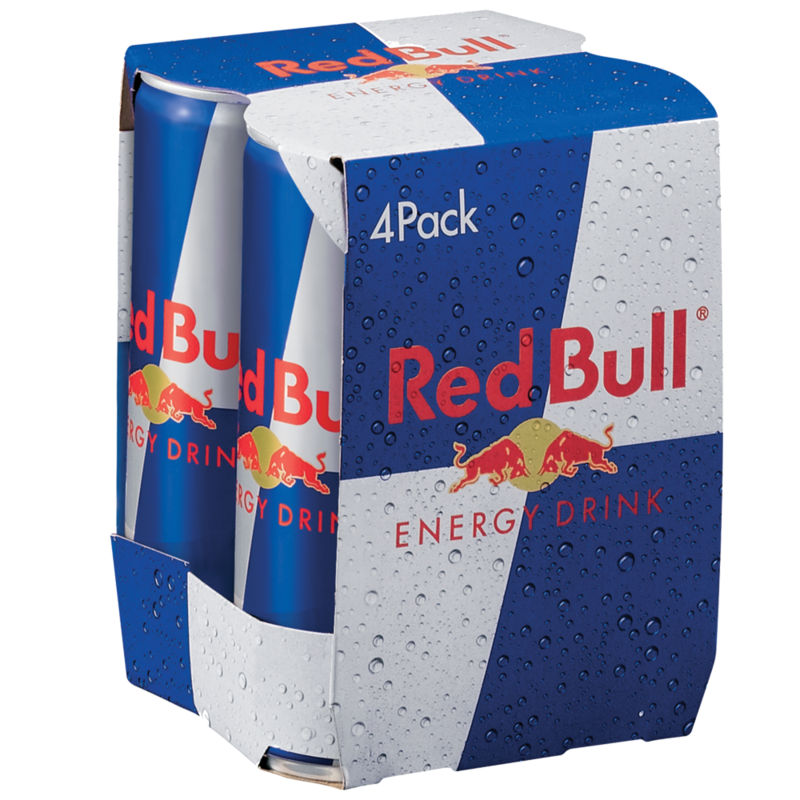 Red Bull Can Pack 4 x 250ml