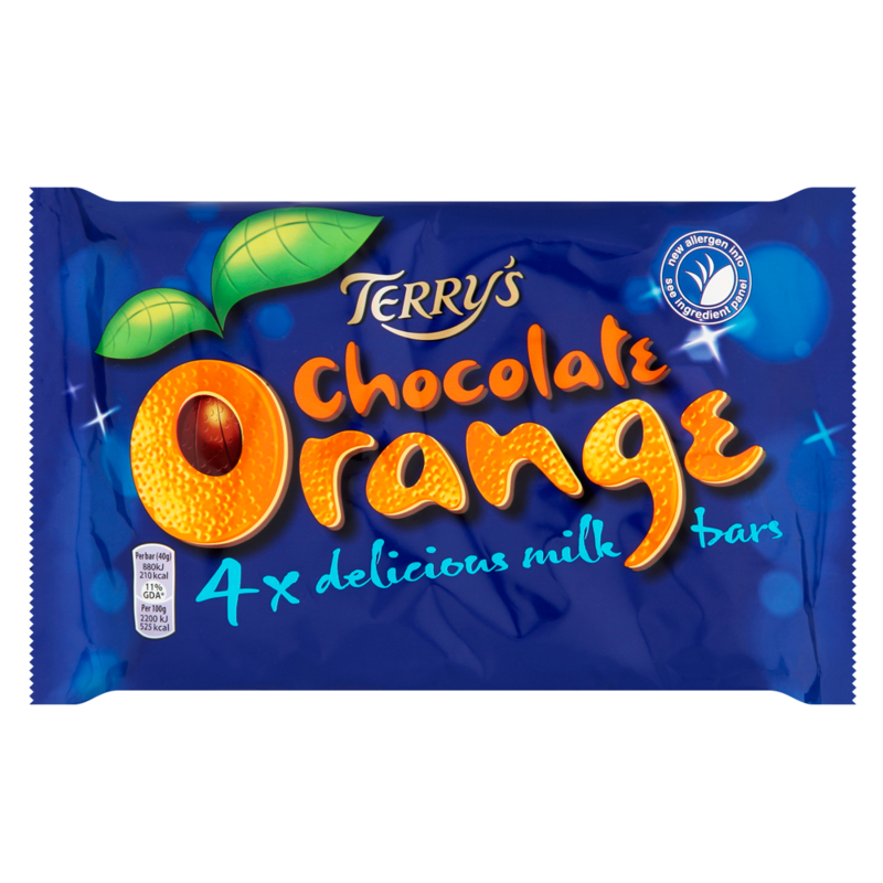 Terry s Chocolate Orange Milk Bar 4 Pack 40g